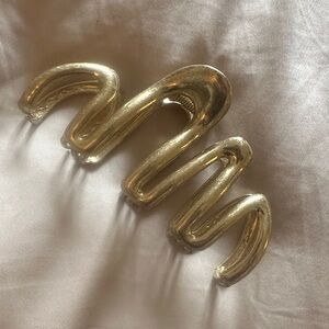 Anthropologie Metallic Gold Hair Clip